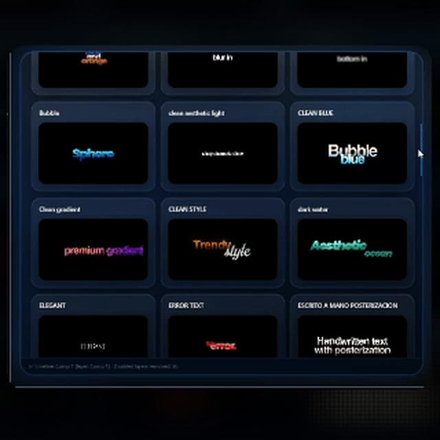 Titles for Premiere Pro showcase 2